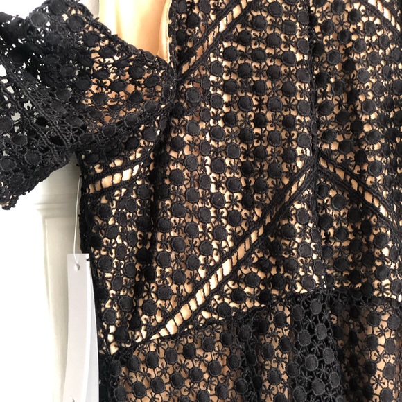 NWT Aqua Black Lace Cocktail Dress - Picture 5 of 8